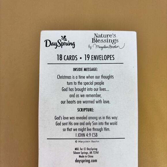 Dayspring Religious Box Christmas Cards & Envelopes Lot of 2 Designs Mostly Full - Picture 5 of 6